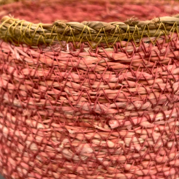 シーグラスポット12P（直径約12cm）ピンク／39083