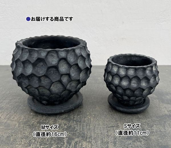 ガイヤボウル：グレイM（直径約16cm）・皿付き