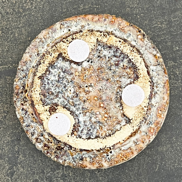 ソル：ポストS　ホワイト4615（直径8cm）・皿付