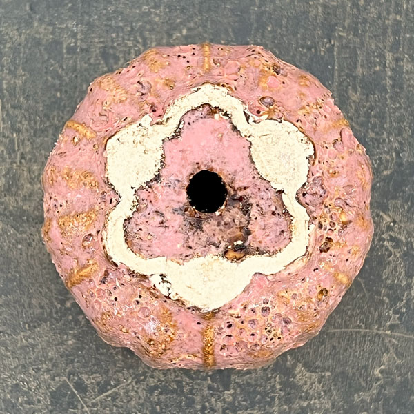 ソル：ポストS　ピンク4624（直径8cm）・皿付