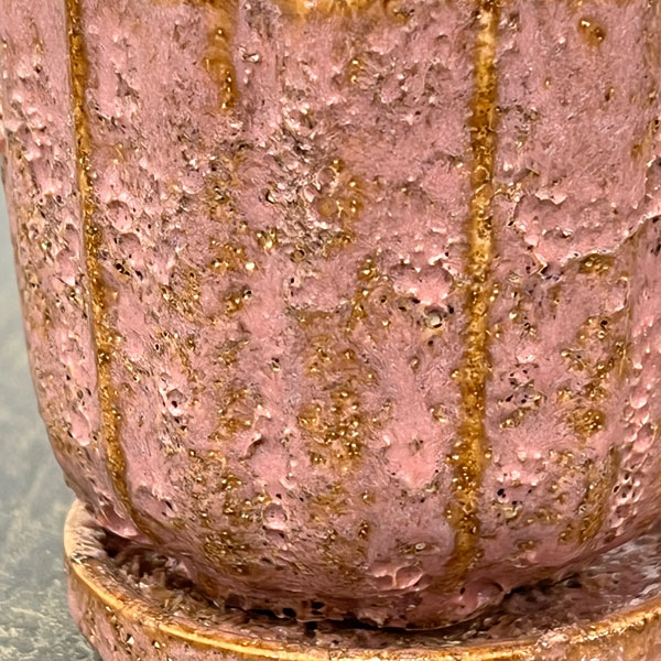 ソル：ポストS　ピンク4624（直径8cm）・皿付