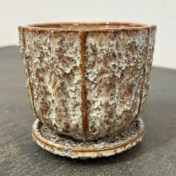 ソル：ポストM　ホワイト4614（直径11cm）・皿付