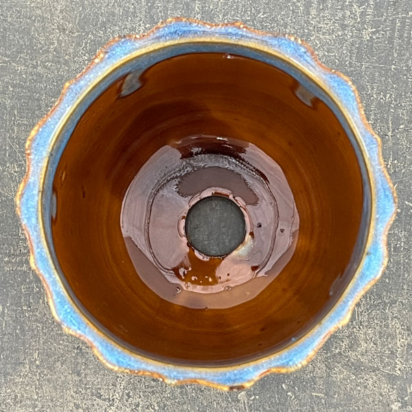 ソル：ポストM　ブルー4620（直径11cm）・皿付