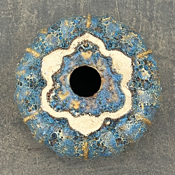 ソル：ポストM　ブルー4620（直径11cm）・皿付