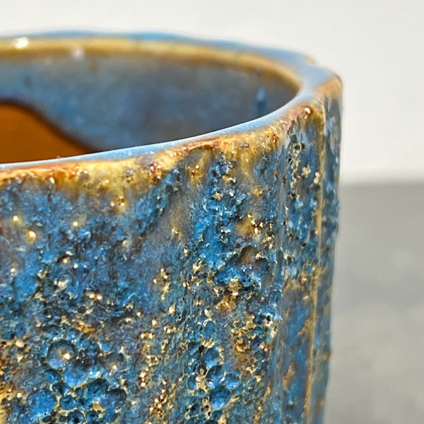 ソル：ポストM　ブルー4620（直径11cm）・皿付