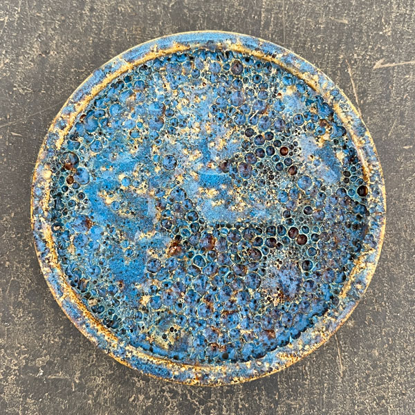 ソル：ポストM　ブルー4620（直径11cm）・皿付