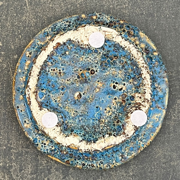 ソル：ポストM　ブルー4620（直径11cm）・皿付