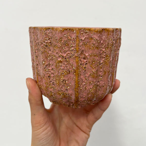 ソル：ポストM　ピンク4623（直径11cm）・皿付