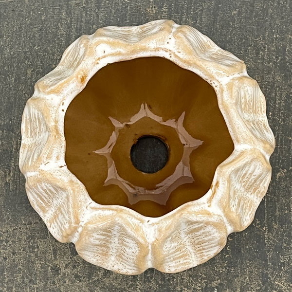 ソル：リブS　ホワイト4587（直径12cm）・皿付