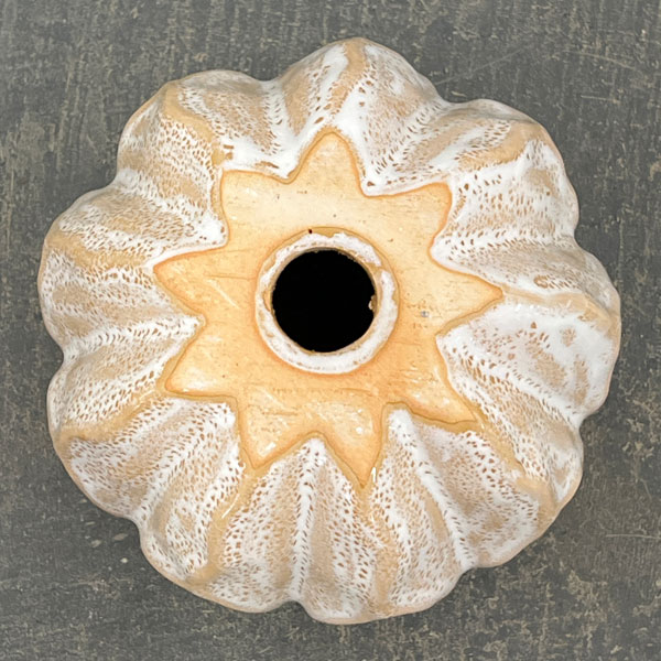 ソル：リブS　ホワイト4587（直径12cm）・皿付