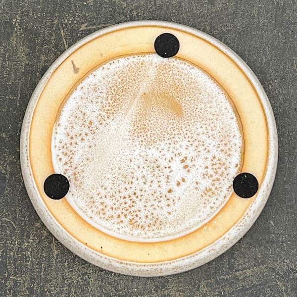 ソル：リブS　ホワイト4587（直径12cm）・皿付