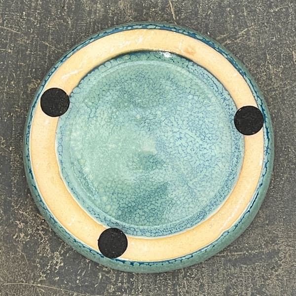 ソル：リブS　ブルー4589（直径12cm）・皿付