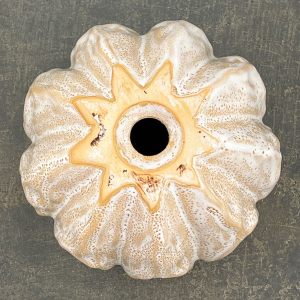 ソル:リブM ホワイト4588(直径14cm)・皿付