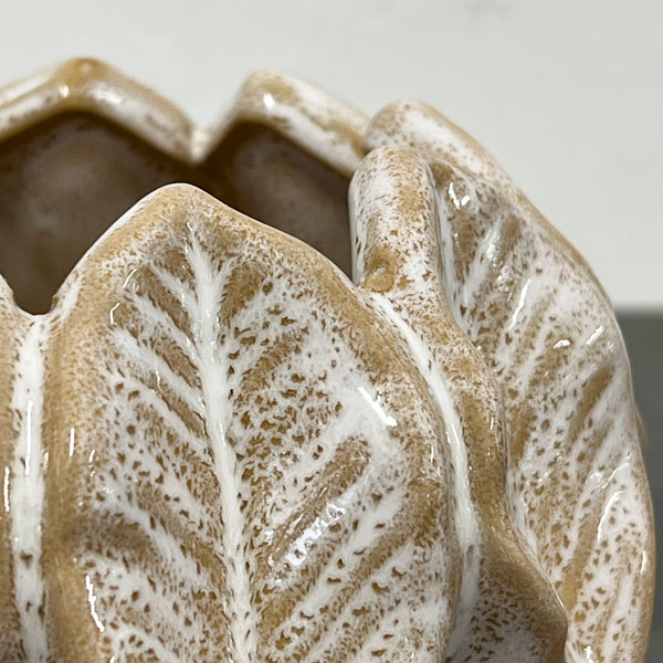 ソル:リブM ホワイト4588(直径14cm)・皿付