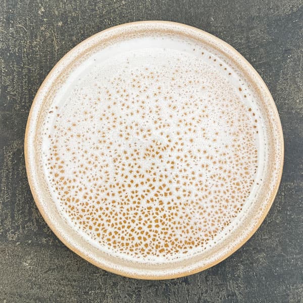 ソル:リブM ホワイト4588(直径14cm)・皿付