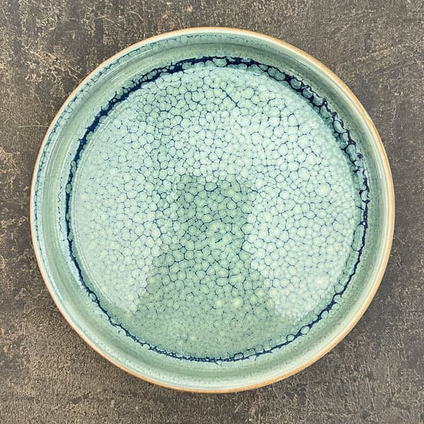 ソル：リブM　ブルー4590（直径14cm）・皿付