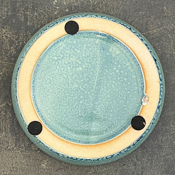 ソル：リブM　ブルー4590（直径14cm）・皿付