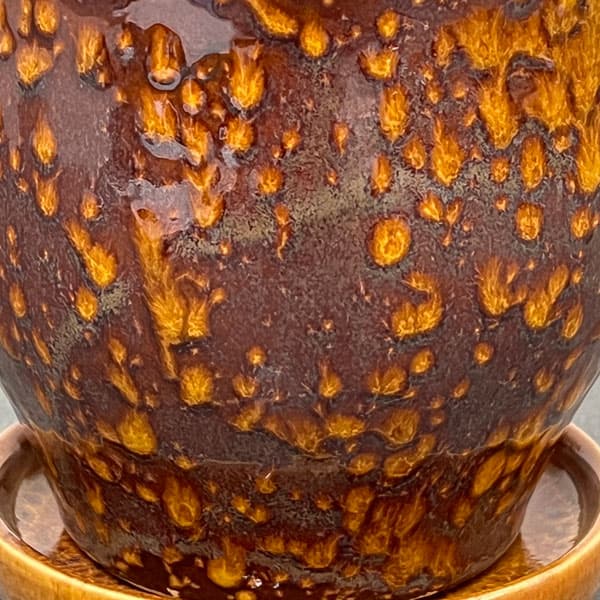 ソル：ベルS　イエロー4561（直径12cm）・皿付