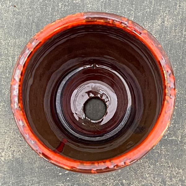 ソル：ベルS　レッド4563（直径12cm）・皿付