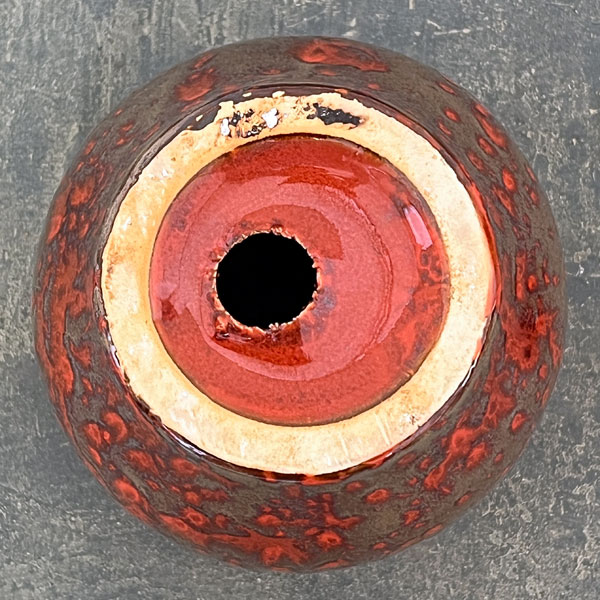 ソル：ベルS　レッド4563（直径12cm）・皿付