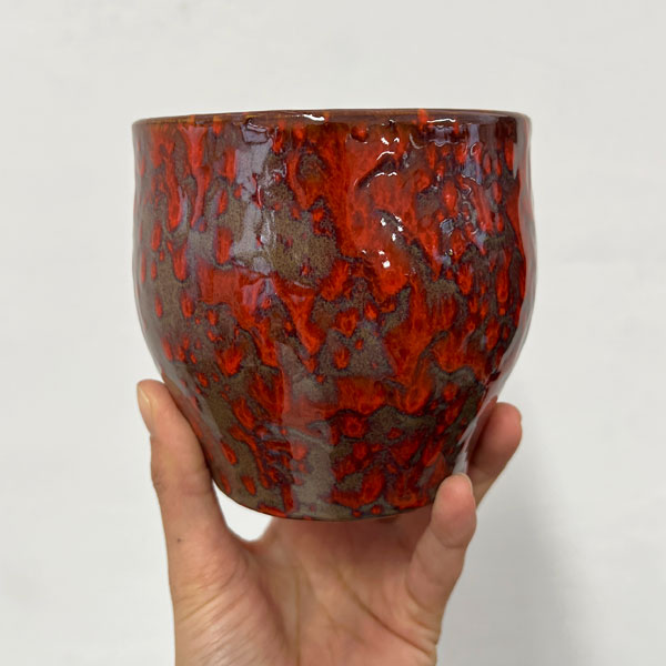 ソル：ベルS　レッド4563（直径12cm）・皿付