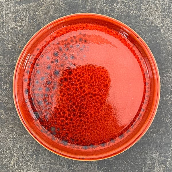 ソル：ベルS　レッド4563（直径12cm）・皿付