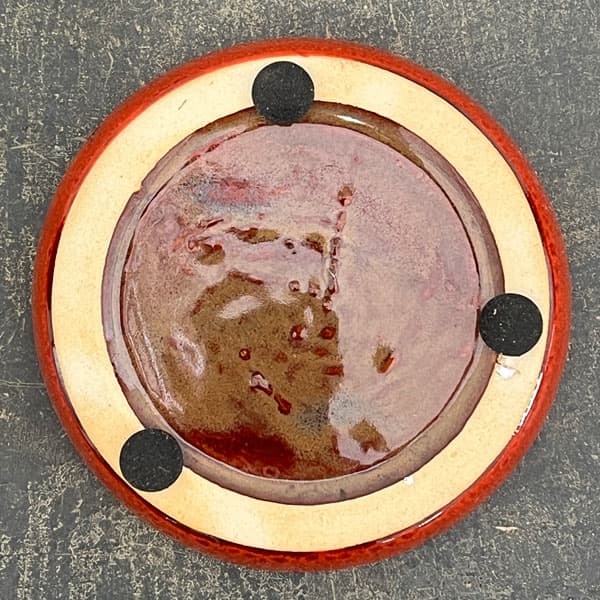 ソル：ベルS　レッド4563（直径12cm）・皿付