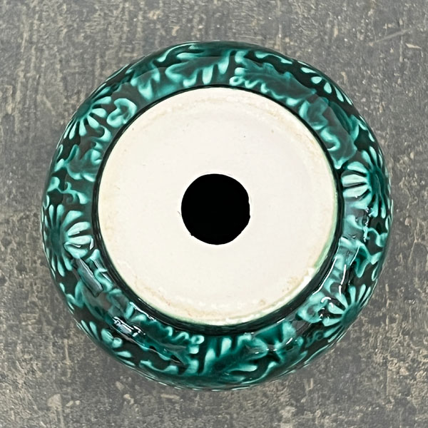 ソル:フロルミニ エメラルド4146(直径7cm)・皿付