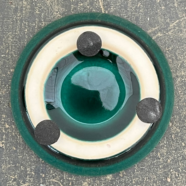 ソル:フロルミニ エメラルド4146(直径7cm)・皿付