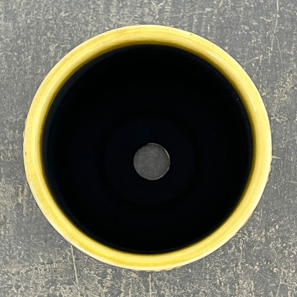 ソル:フロルミニ イエロー4145(直径7cm)・皿付