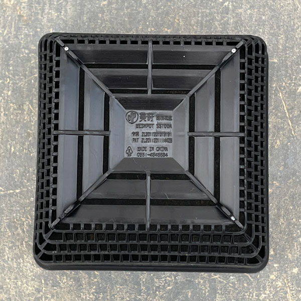 すごい根：メッシュ構造プラバチ　スクエアショート　3.5号