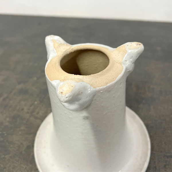 RAKU プランター 白 O-95（直径約14cm）・受け皿付き