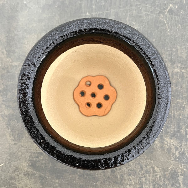 RAKU プランター K-105（直径約14cm）・受け皿付き