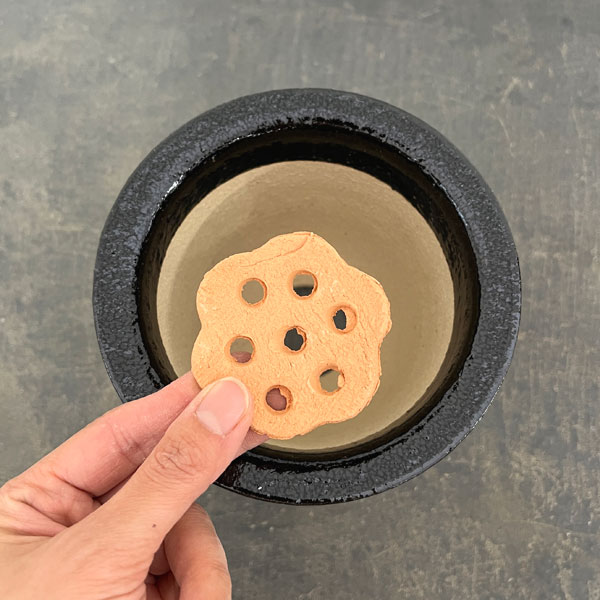 RAKU プランター K-105（直径約14cm）・受け皿付き