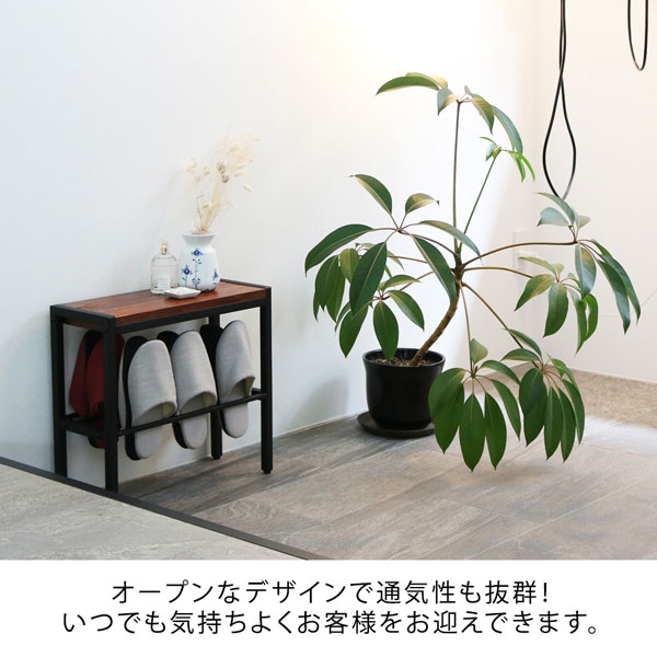 [送料無料]「BRICK」（ブリック） コンパクト収納付き天然木ベンチ 幅50cm （PR-E500BRN)