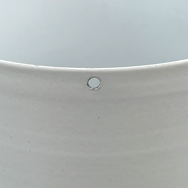 ミーア 22WK（ホワイト・直径11cm）23023（底穴なし）