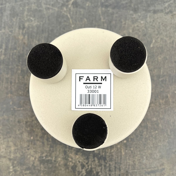 オウティ 12W・ホワイト（直径10cm）33001（底穴なし）