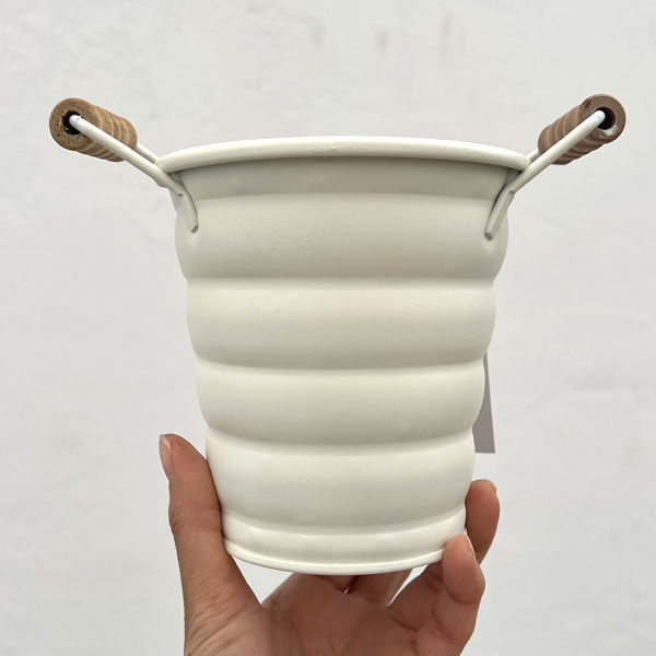 メタルソーホワイトS（直径11.5cm 高さ11.5cm）