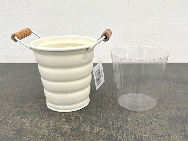 メタルソーホワイトS（直径11.5cm 高さ11.5cm）