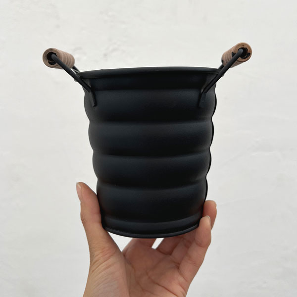 メタルソーブラックS（直径11.5cm 高さ11.5cm）