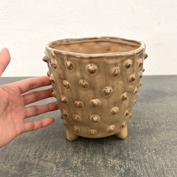 バンプブラウンM（直径14cm 高さ14.5cm）