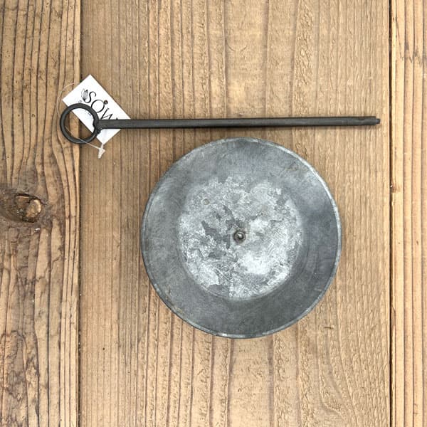 ブリキトレイ：ハンギングソーサー（直径約12.5cm）Sサイズ1枚（BAGT4100S）