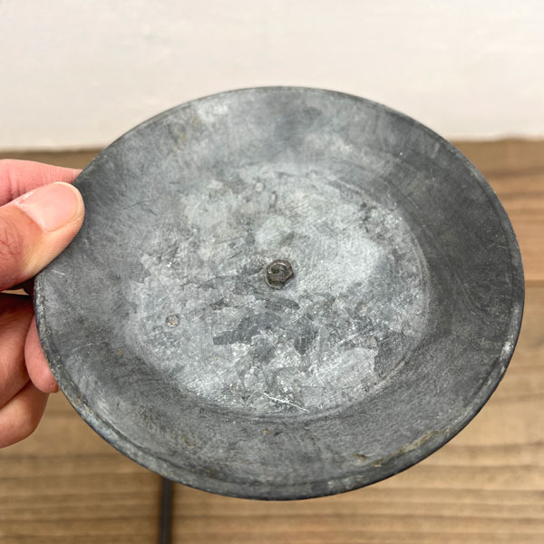 ブリキトレイ：ハンギングソーサー（直径約12.5cm）Sサイズ1枚（BAGT4100S）