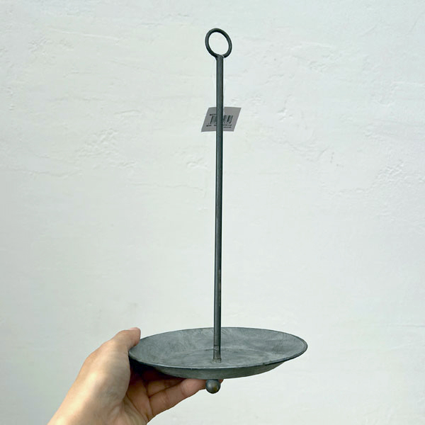 ブリキトレイ：ハンギングソーサー（直径約15cm）Mサイズ1枚（BAGT4100M）