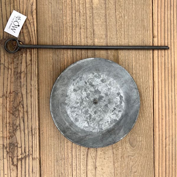 ブリキトレイ：ハンギングソーサー（直径約15cm）Mサイズ1枚（BAGT4100M）