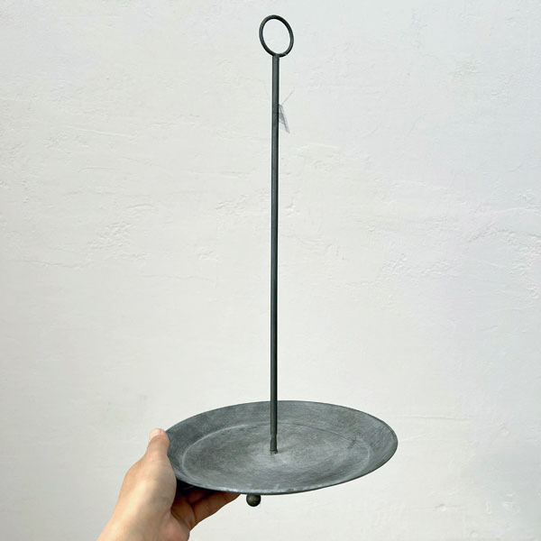 ブリキトレイ：ハンギングソーサー（直径約22cm）Lサイズ1枚（BAGT4100L）