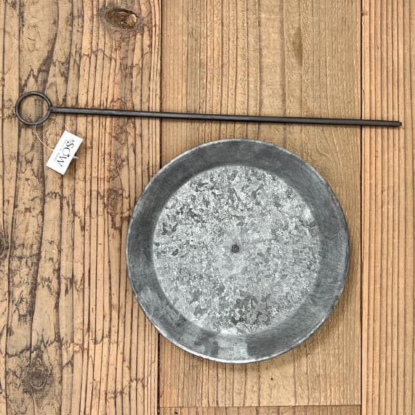 ブリキトレイ：ハンギングソーサー（直径約22cm）Lサイズ1枚（BAGT4100L）