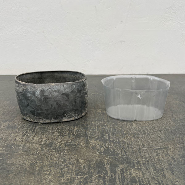 ブリキプランター オーバル XSサイズ(BAGP1002XS)