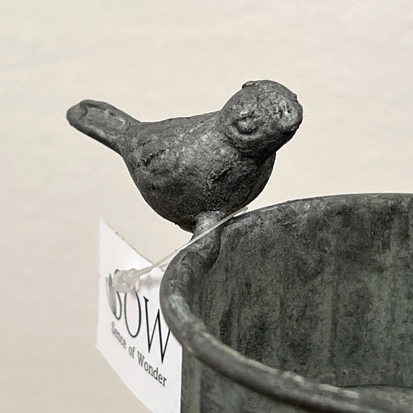 ブリキガーデンピック：バードB（幅18、奥行7.5、高さ51cm）（BAGG1002）