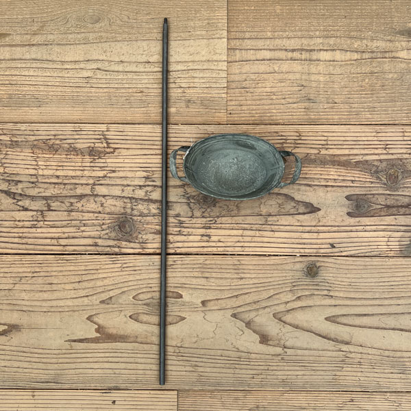 ブリキガーデンピック オーバルポット(長さ63.5cm)(BAGG1003)